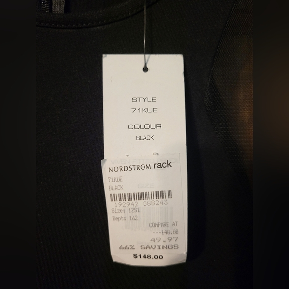 French Connection Viven Mesh-Paneled Jersey Dress - Picture 4 of 6